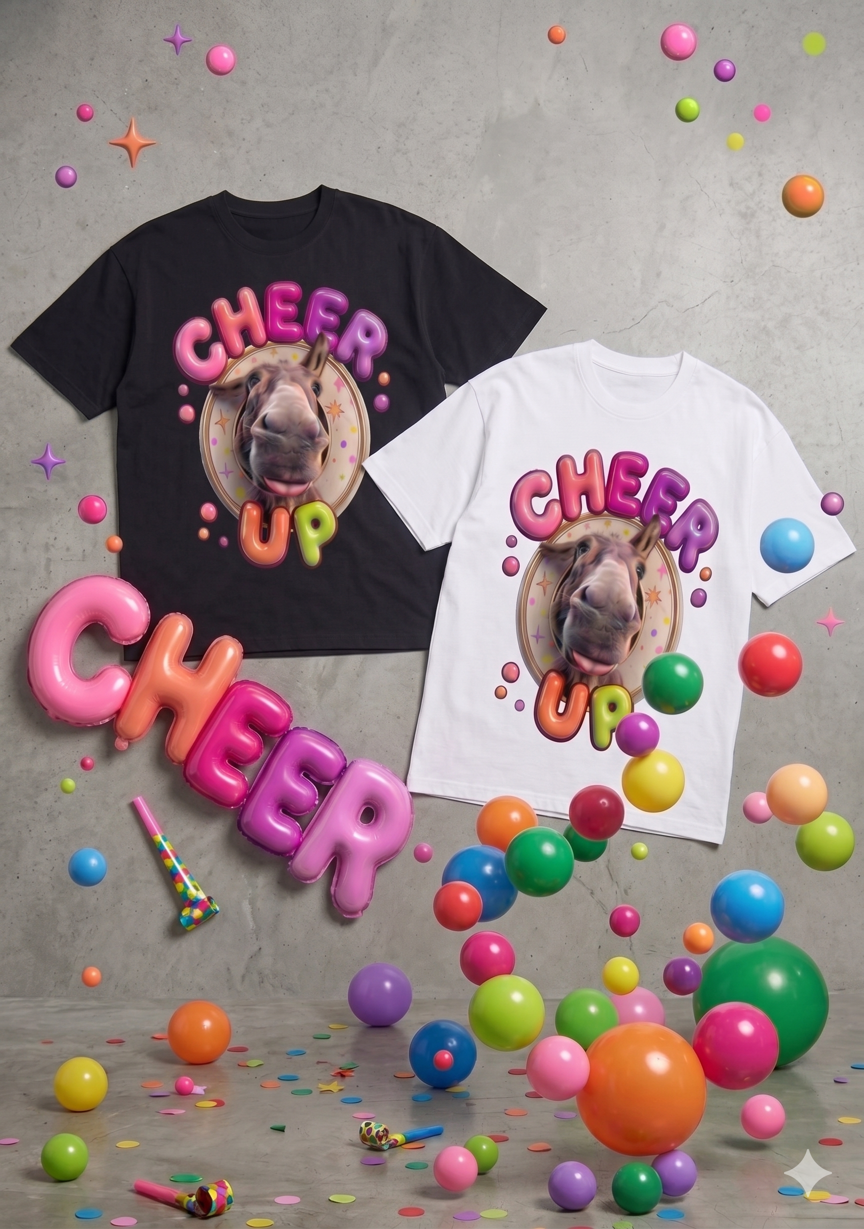 CHEER UP OVERSIZE T-SHIRT